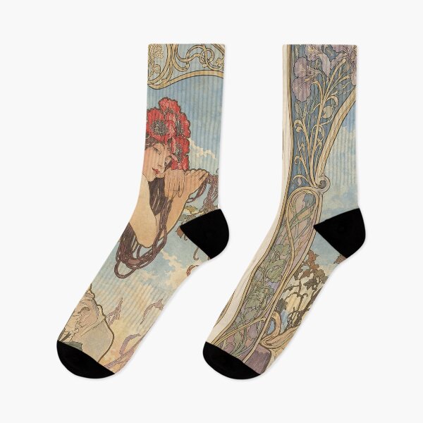 Item preview, Alphonse Mucha Seasons Summer designed and sold by maniacfitness.