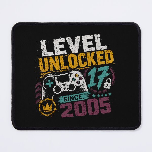Item preview, Level Unlocked 17 Since 2005 Birthday Gaming Seventeen Years Old Born 2005 designed and sold by RetroMini2026.