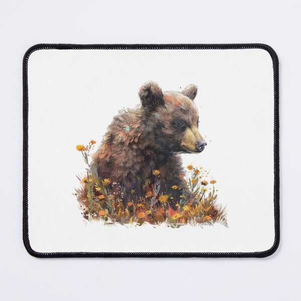 Item preview, Bear Cub | Cute Woodland Animal Watercolor Art designed and sold by Mandayartstudio.