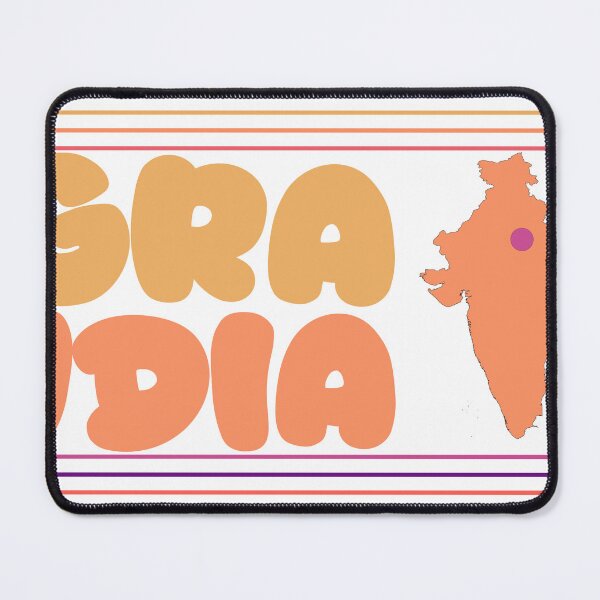 Item preview, Agra India City Marked On Country Map designed and sold by TheIconSmith.