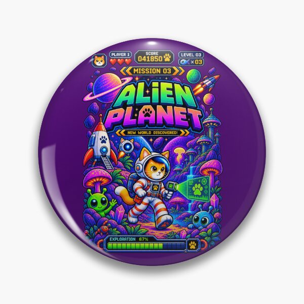 Item preview, Cat Astronaut Mission 03 – Alien Planet designed and sold by BYVOK.