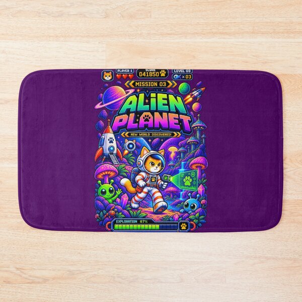 Item preview, Cat Astronaut Mission 03 – Alien Planet designed and sold by BYVOK.