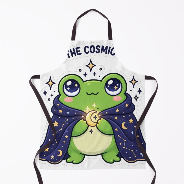 Item preview, Mystic Cosmic Frog With Crescent Moon designed and sold by PixelNest40.