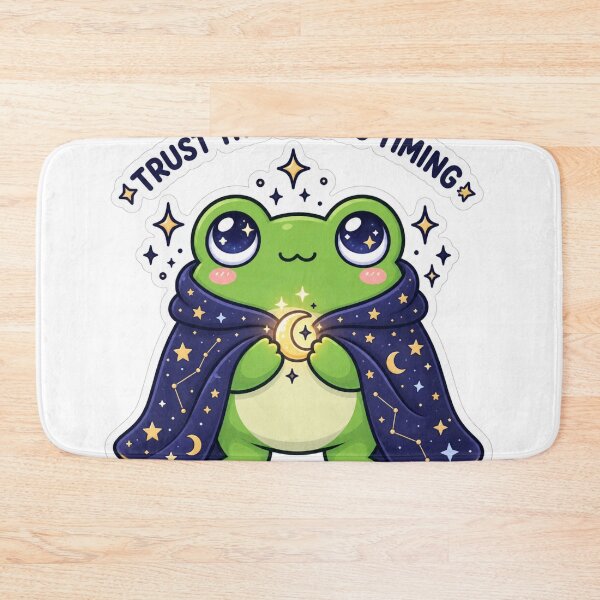 Item preview, Mystic Cosmic Frog With Crescent Moon designed and sold by PixelNest40.