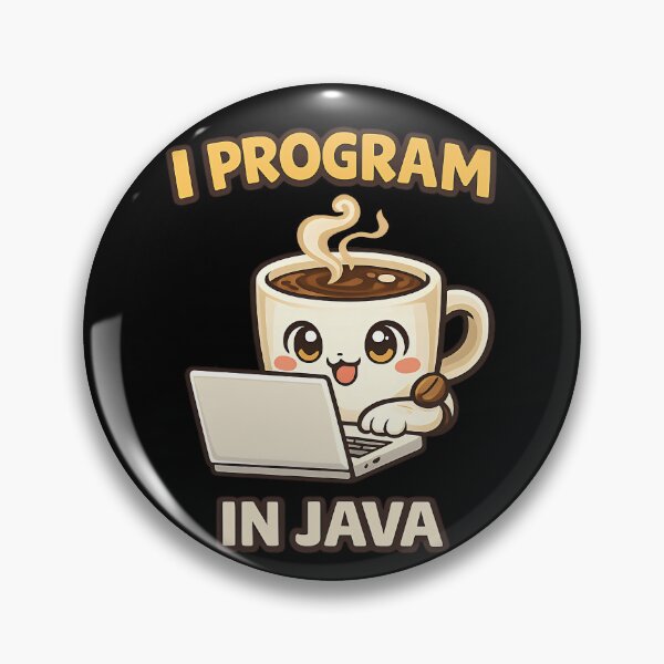 Item preview, I Program in Java - Cute Coffee Programmer Coding designed and sold by TeeTimeTreasure.