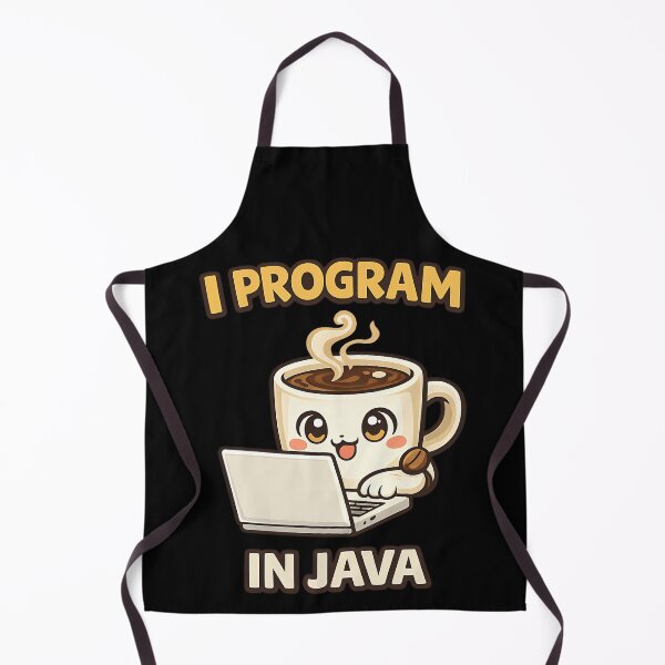 Item preview, I Program in Java - Cute Coffee Programmer Coding designed and sold by TeeTimeTreasure.