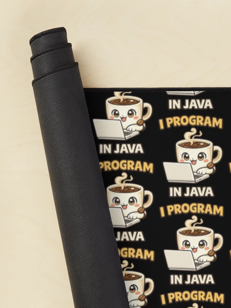 Thumbnail 2 of 5, Mouse Pad, I Program in Java - Cute Coffee Programmer Coding designed and sold by TeeTimeTreasure.