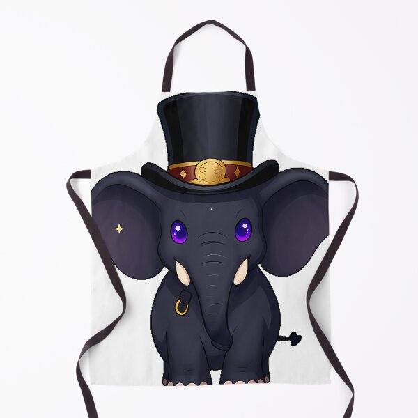 Item preview, Gothic Black Elephant with Top Hat designed and sold by IllumeInk.