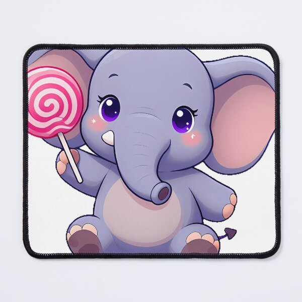 Item preview, Cute Elephant with Swirl Lollipop designed and sold by pumsquare.