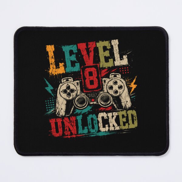 Item preview, Level 8 Unlocked Eight Year Old Birthday Gamer designed and sold by RetroMini2026.