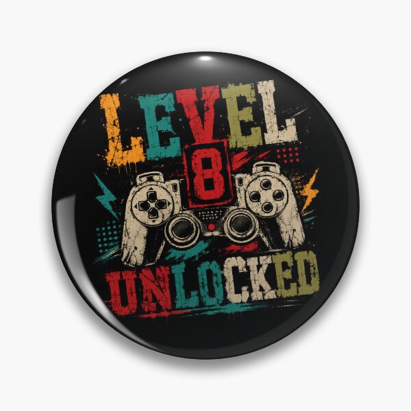 Item preview, Level 8 Unlocked Eight Year Old Birthday Gamer designed and sold by RetroMini2026.