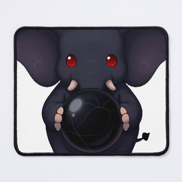Item preview, Gothic Black Elephant with Matte Onyx Sphere designed and sold by IllumeInk.