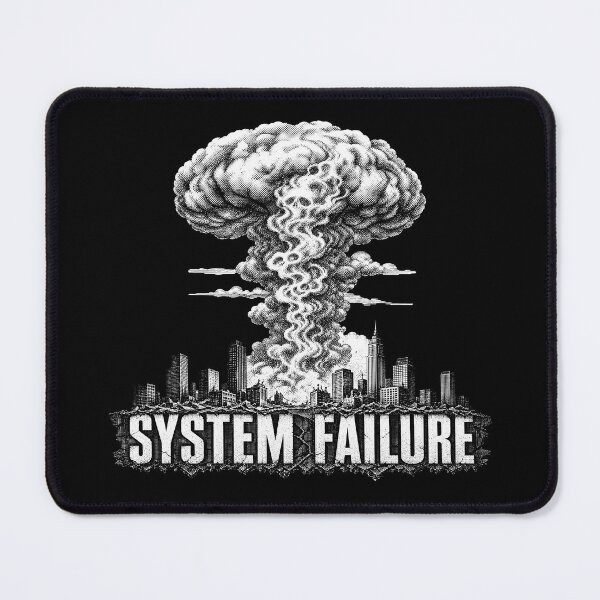 Item preview, System Failure | Dystopian Apocalypse Skull Graphic T-Shirt designed and sold by FadedFrequency.
