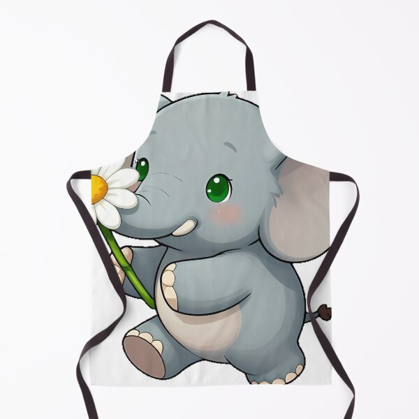 Item preview, Cute Elephant with a Big Daisy designed and sold by pumsquare.