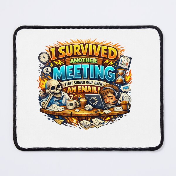 Item preview, I Survived Another Meeting That Should Have Been an Email Funny Office Humor designed and sold by Sushikidsntod.