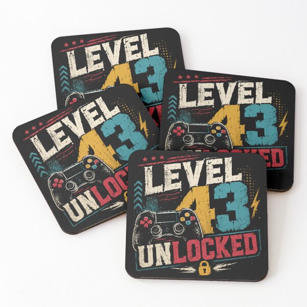 Item preview, Level 43 Unlocked Forty Third Birthday Gamer Video Game Player Celebration designed and sold by RetroMini2026.