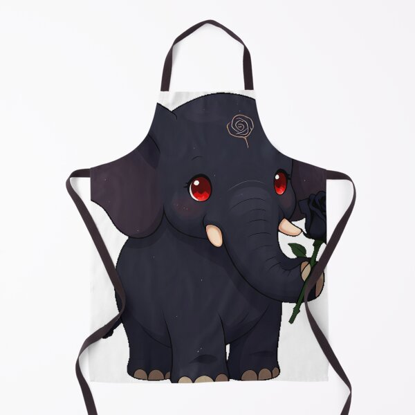Item preview, Gothic Black Elephant with Black Rose designed and sold by IllumeInk.