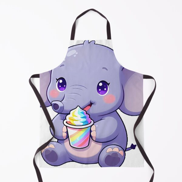 Item preview, Cute Elephant with a Colorful Snow Cone designed and sold by pumsquare.