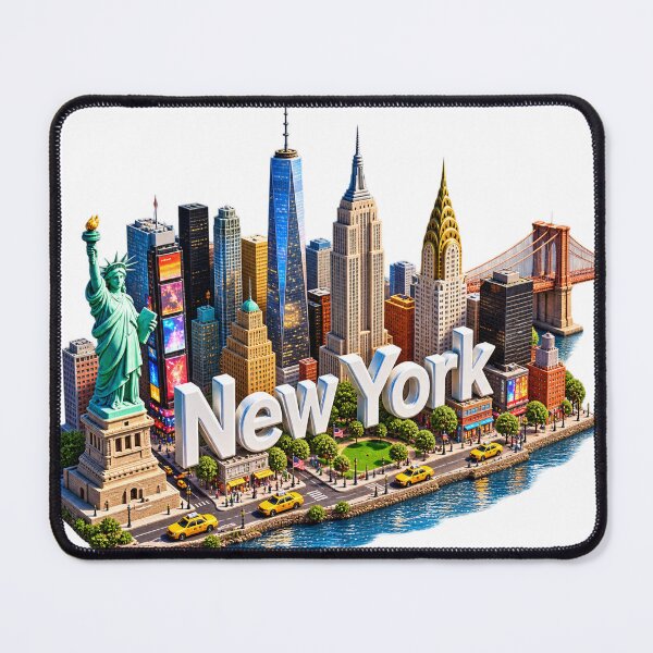 Item preview, New York City Skyline – Iconic NYC Landmarks Travel Design designed and sold by 4U---Store.