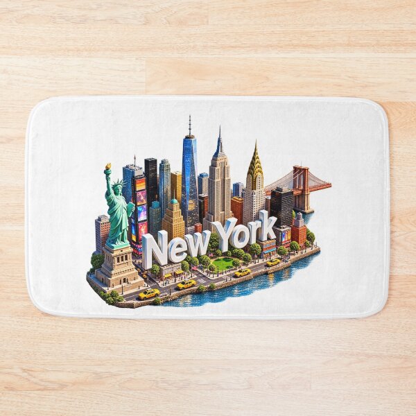 Item preview, New York City Skyline – Iconic NYC Landmarks Travel Design designed and sold by 4U---Store.