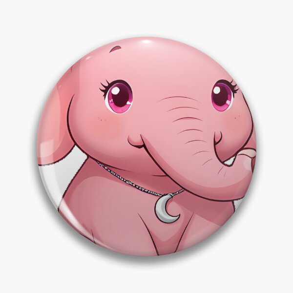 Item preview, Cute Elephant with Moon Pendant designed and sold by pumsquare.