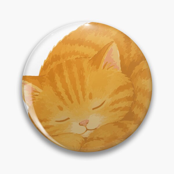 Item preview, Round Orange Cat - Sleeping Loaf Shaped Cat Illustration designed and sold by medicalkinoko.