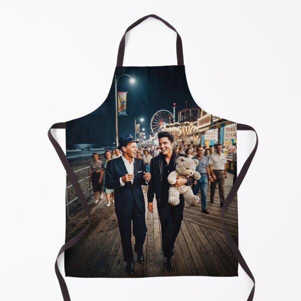Item preview, Frank Sinatra And Elvis Presley Beach Broad Walk designed and sold by Home Decor Art.