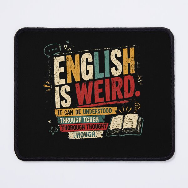 Item preview, English Is Weird. It Can Be Understood Through Tough Thorough Thought Though. English Teacher Writer Student Linguist designed and sold by RetroMini2026.
