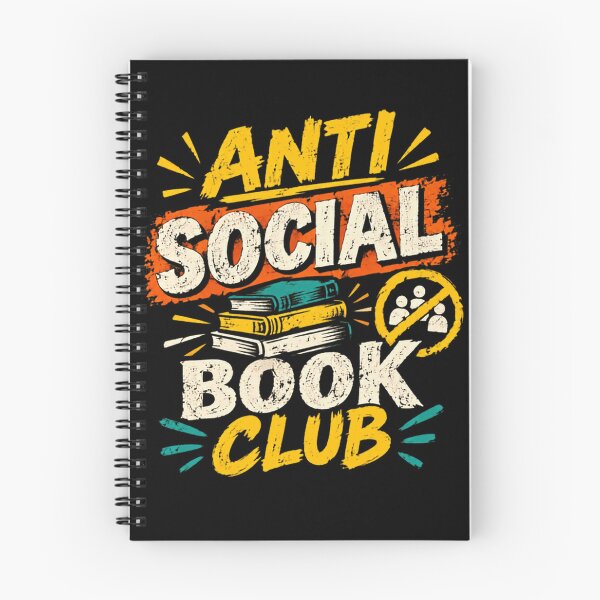 Item preview, Anti Social Book Club Introvert Reader Bookworm designed and sold by HumansStuck12.