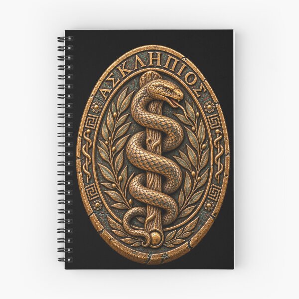 Item preview, Rod of Asclepius – Ancient Greek Serpent Staff Amulet designed and sold by Anyshca.