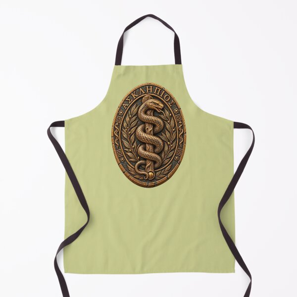Item preview, Rod of Asclepius – Ancient Greek Serpent Staff Amulet designed and sold by Anyshca.