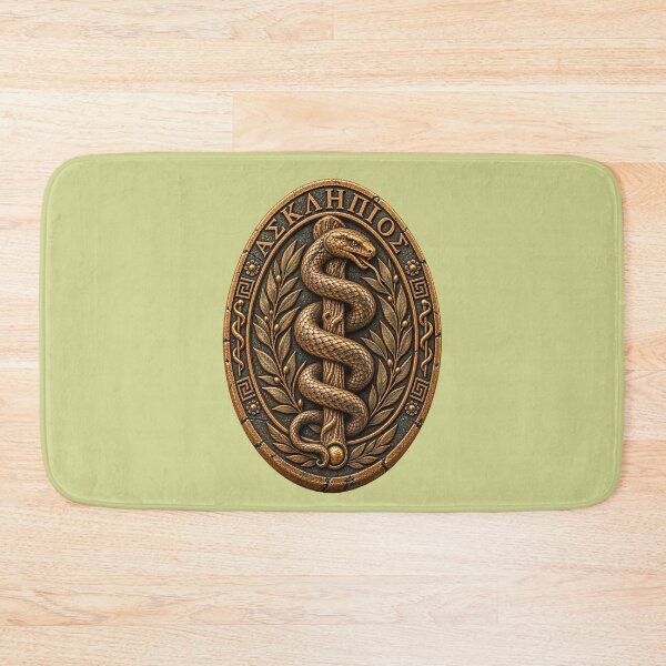 Item preview, Rod of Asclepius – Ancient Greek Serpent Staff Amulet designed and sold by Anyshca.
