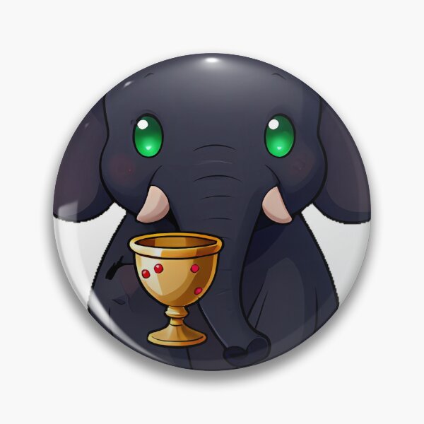 Item preview, Gothic Black Elephant with Jeweled Goblet designed and sold by IllumeInk.