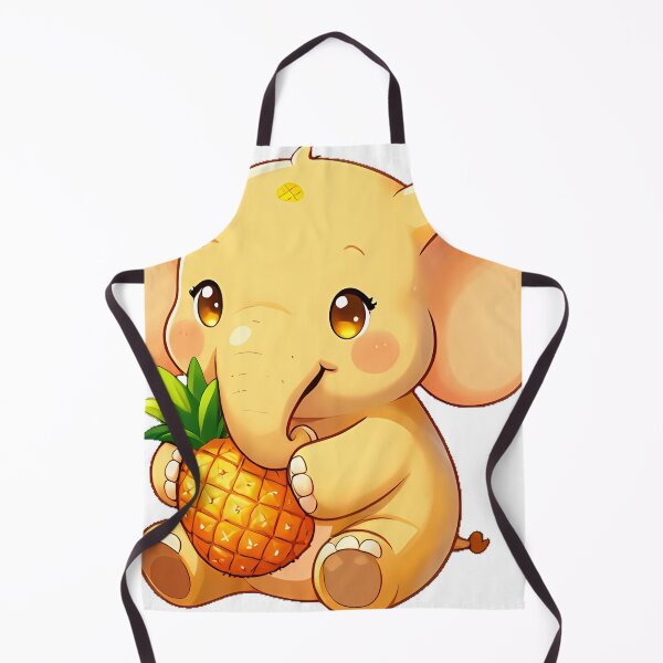 Item preview, Cute Elephant with a Small Pineapple designed and sold by pumsquare.