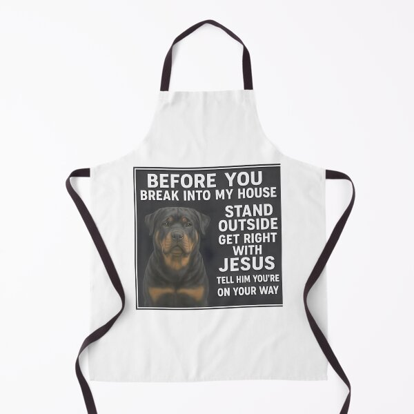 Item preview, Rottweiler Jesus Warning Home Protection ⭐⭐⭐⭐⭐ designed and sold by Wings2021.