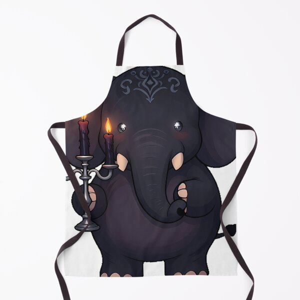 Item preview, Gothic Black Elephant with Candelabra designed and sold by IllumeInk.
