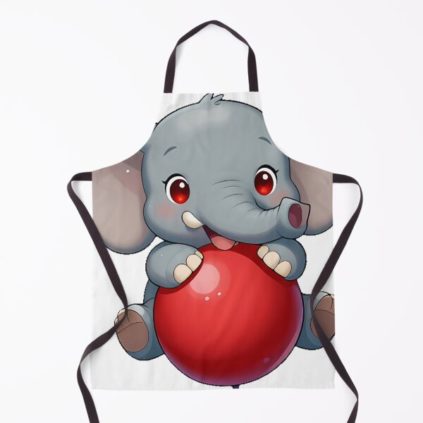 Item preview, Cute Elephant Playing with Red Ball designed and sold by pumsquare.