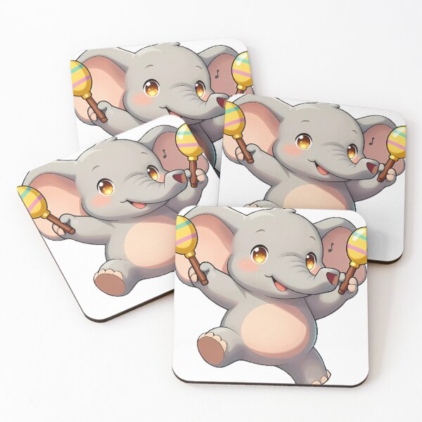 Item preview, Cute Elephant Shaking Maracas designed and sold by pumsquare.