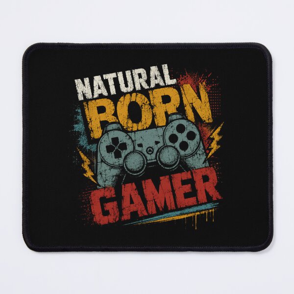 Item preview, Natural Born Gamer Video Game Player Gaming Enthusiast designed and sold by RetroMini2026.