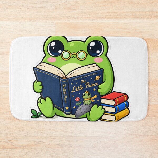 Item preview, Cute Bookworm Frog Reading Glasses designed and sold by PixelNest40.