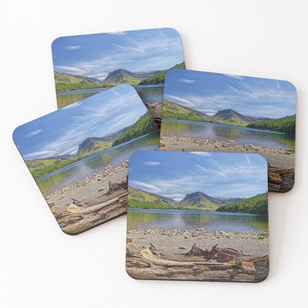 Item preview, A fallen tree on the shore of Buttermere in the Lake District of Cumbria England UK designed and sold by John Gilham - Landscape Photography.