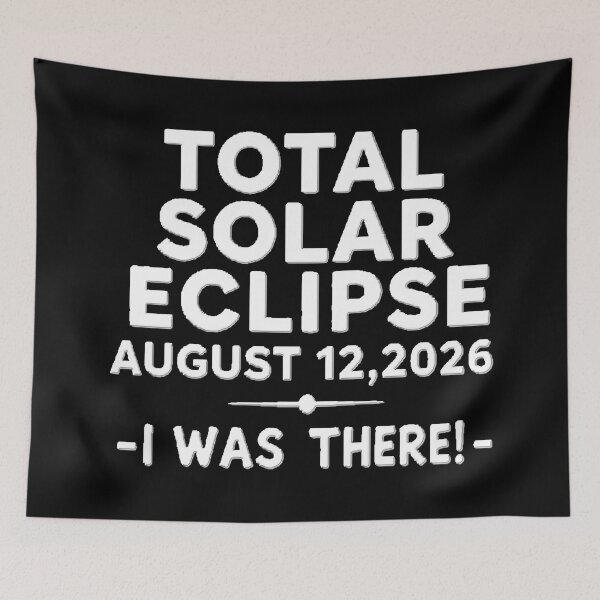 Item preview, For Astronomy Lover For Remembering a Big Event : TOTAL SOLAR ECLIPSE AUGUST 12,2026 -I WAS THERE!- designed and sold by Giulivo Store Graphic.
