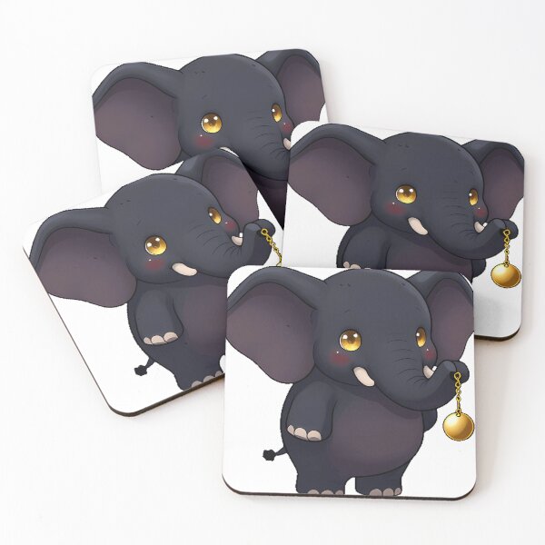 Item preview, Gothic Black Elephant with Golden Pendulum designed and sold by IllumeInk.