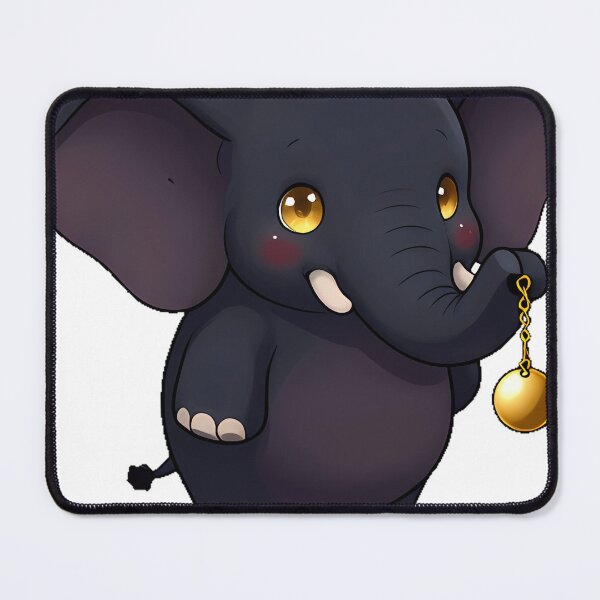 Item preview, Gothic Black Elephant with Golden Pendulum designed and sold by IllumeInk.