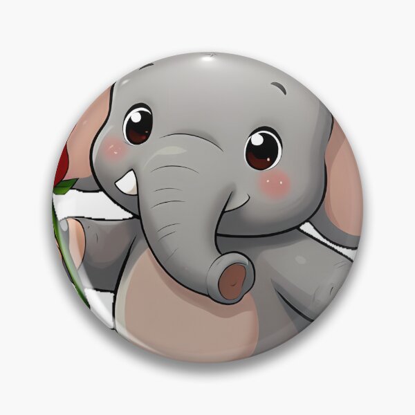 Item preview, Cute Elephant with a Red Rose designed and sold by pumsquare.