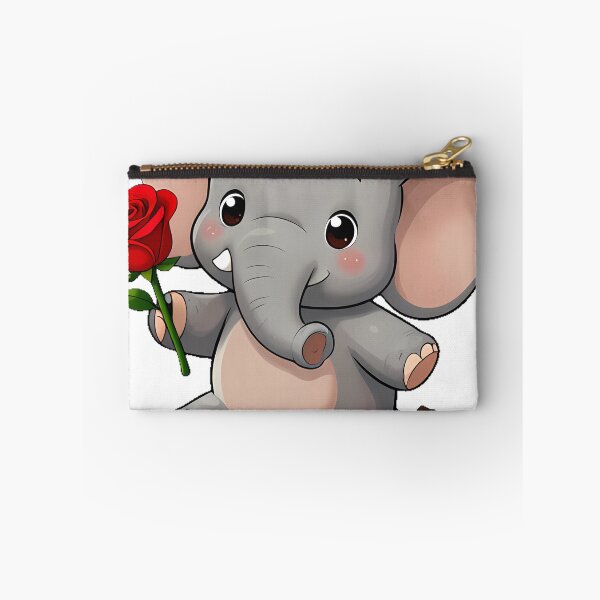 Item preview, Cute Elephant with a Red Rose designed and sold by pumsquare.