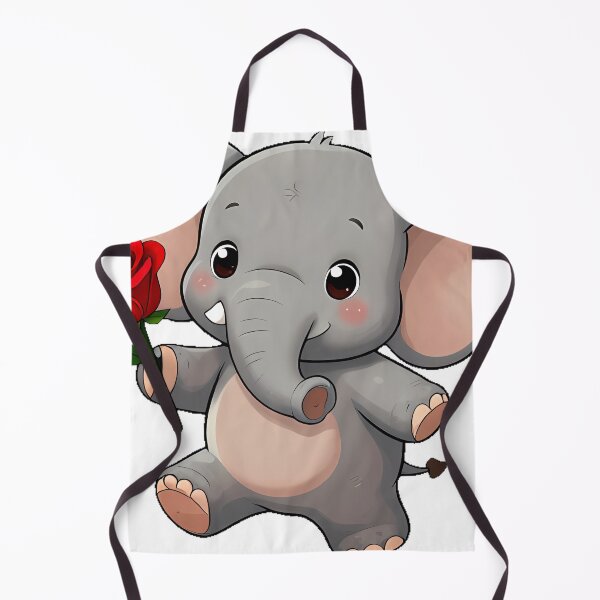 Item preview, Cute Elephant with a Red Rose designed and sold by pumsquare.