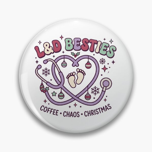 Artikelvorschau, L&D Besties Kaffeechaos Weihnachten Stethoskop Kreißsaal-Krankenschwester entworfen und verkauft von raedattia.