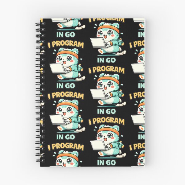 Item preview, I Program in Go - Cute Programmer Coding on the Go designed and sold by TeeTimeTreasure.