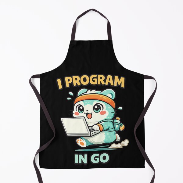 Item preview, I Program in Go - Cute Programmer Coding on the Go designed and sold by TeeTimeTreasure.